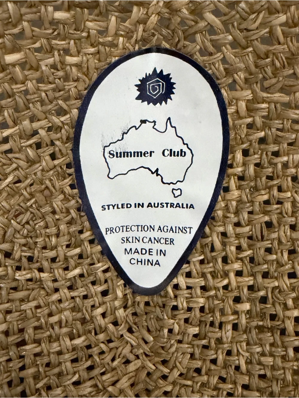 Summer Club Australian Styled Straw Panama Hat Colorful Green Blue Fabric Band L